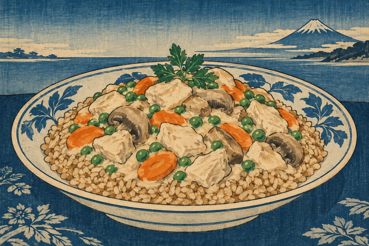 Turkey Blanquette with Rice