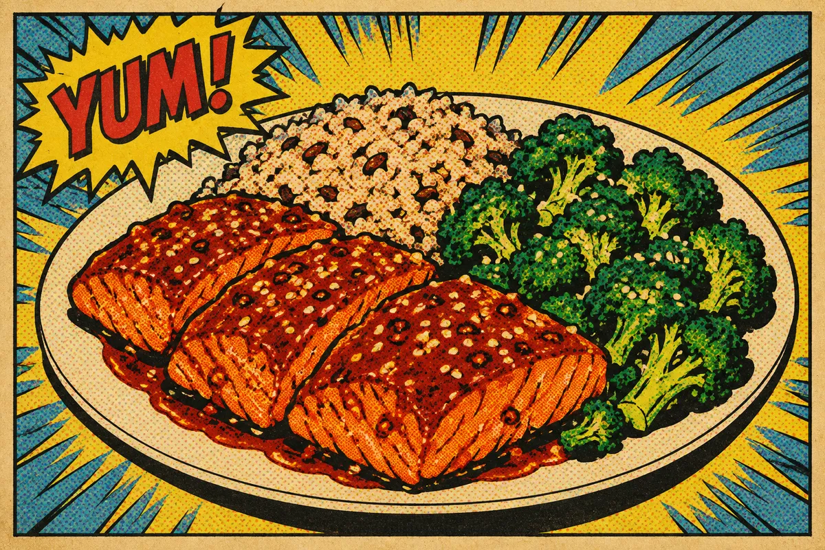 Gochujang Salmon with Sesame Broccoli