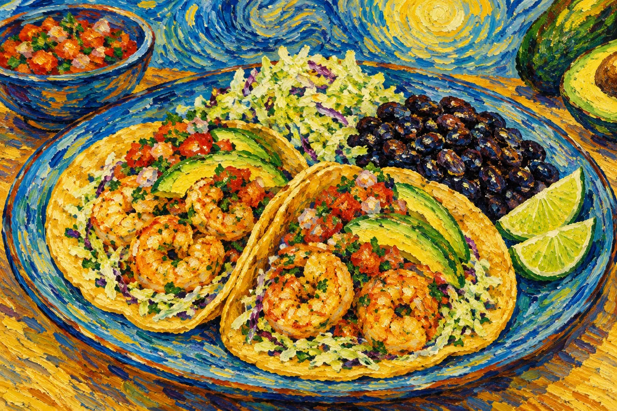 Camarones al Mojo de Ajo Tacos