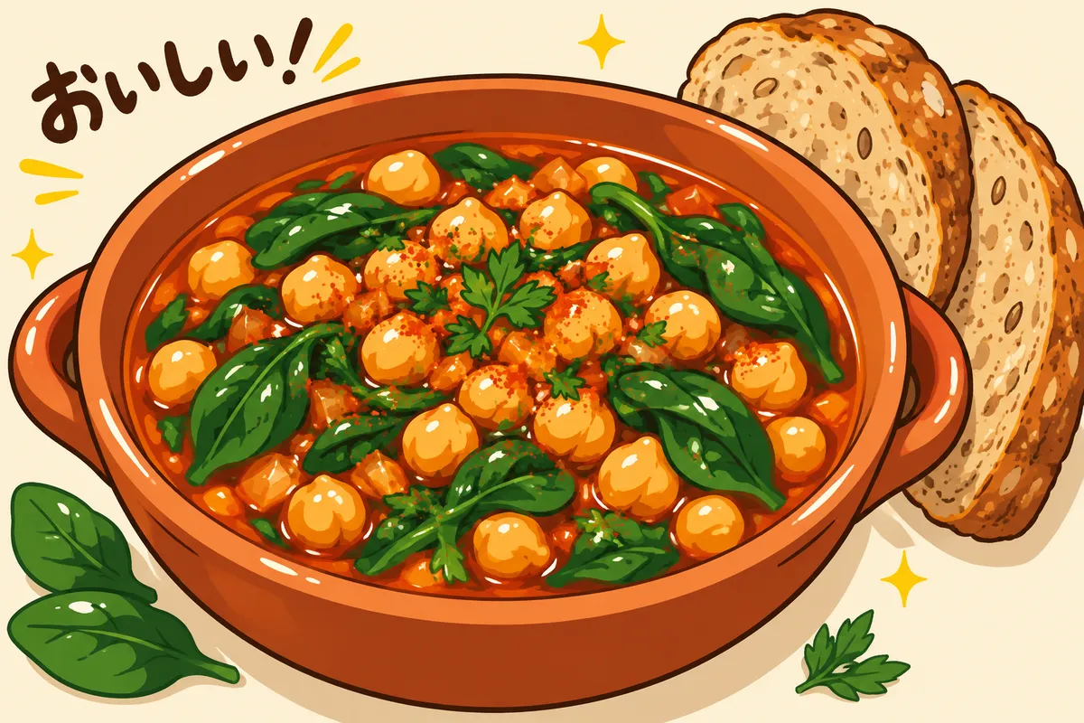 Spanish Chickpea and Spinach Stew