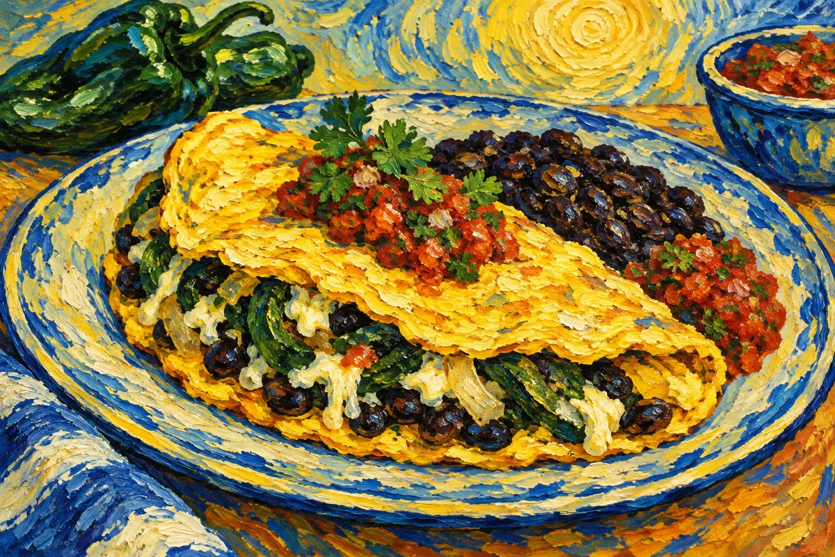 Omelet de Rajas con Queso