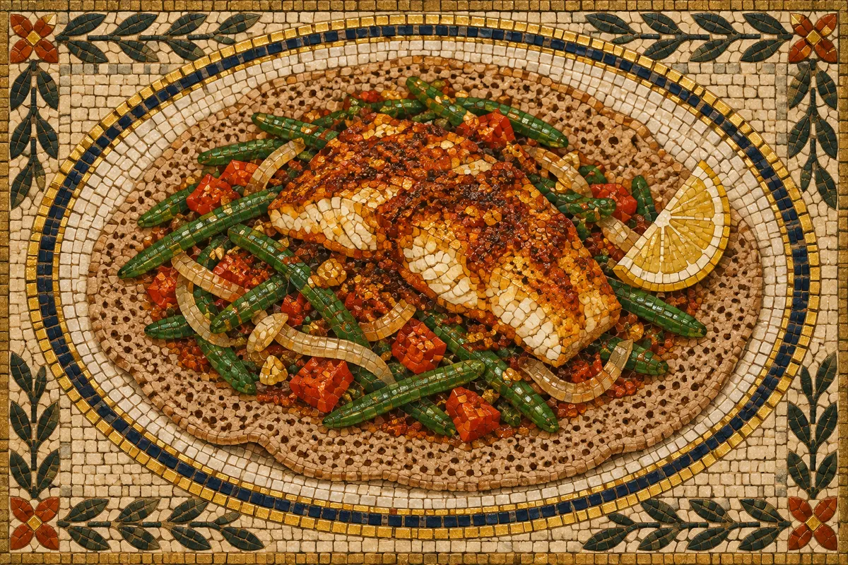 Awaze Fish Tibs with Green Beans