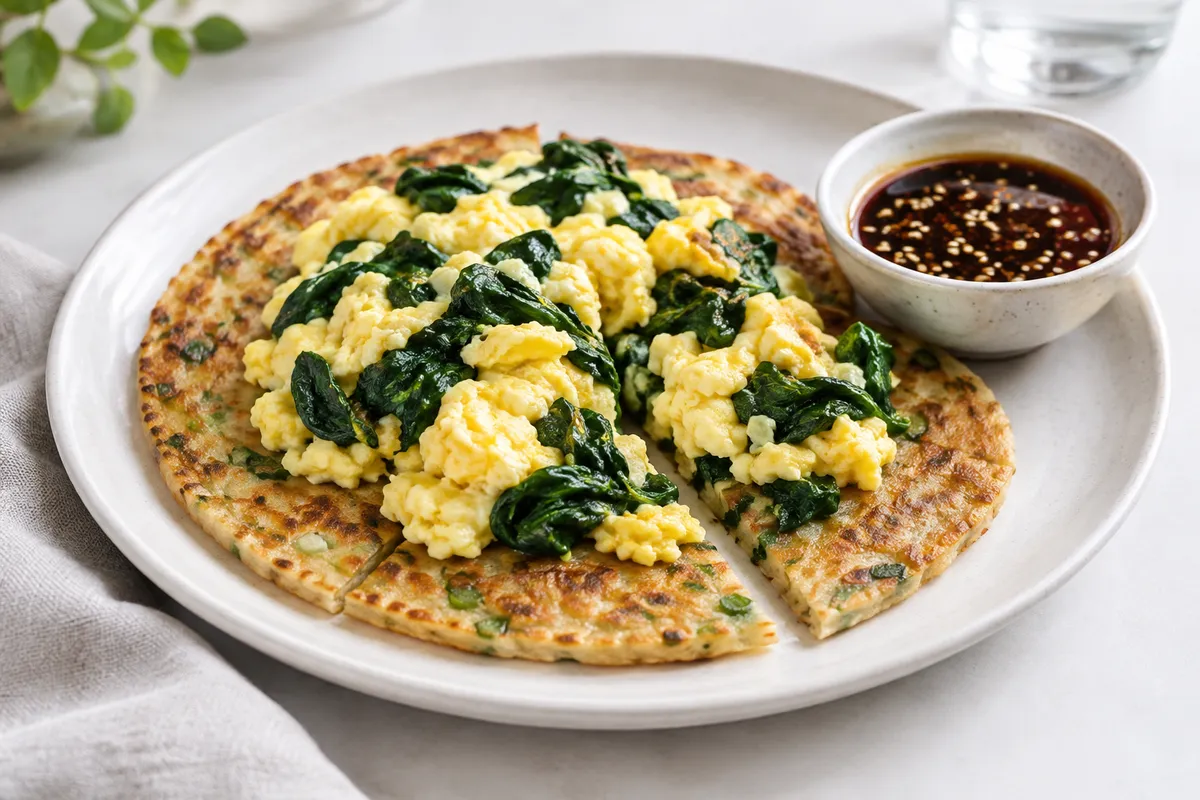 Savory Scallion Egg Pancakes