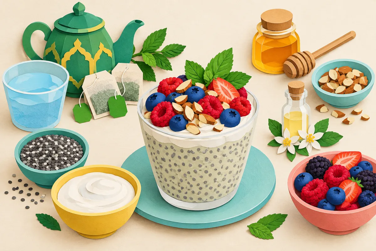 Mint Tea Chia Pudding