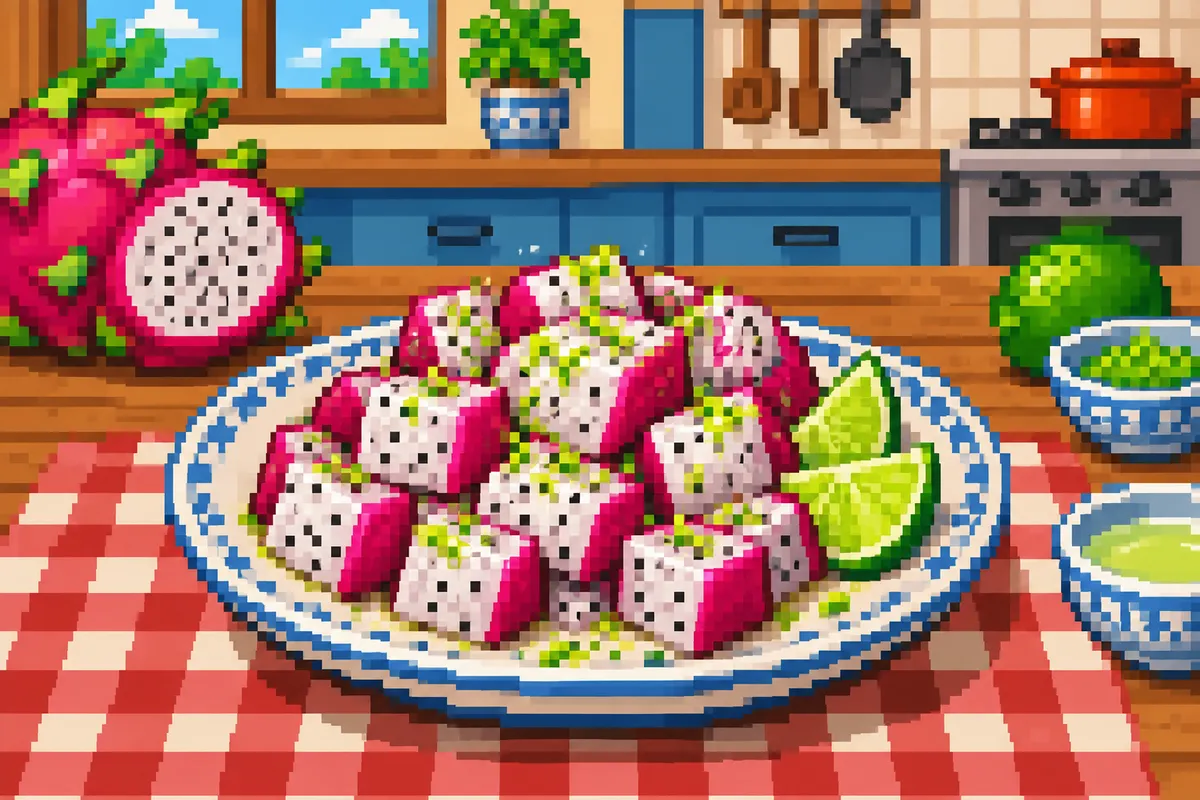 Dragon Fruit with Lime