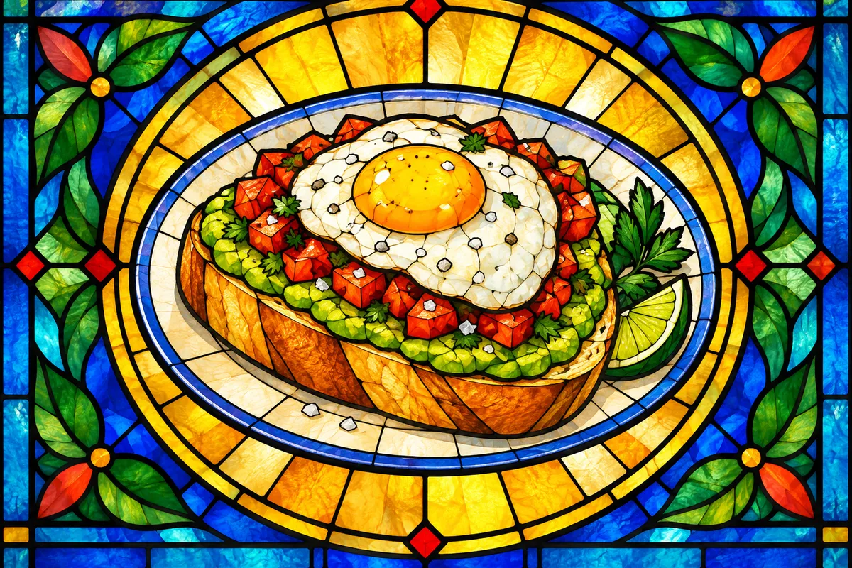 Brazilian Avocado Toast with Tomato and Egg