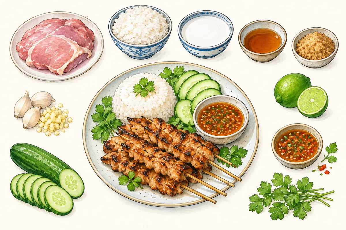 Moo Ping Turkey Breakfast Skewers