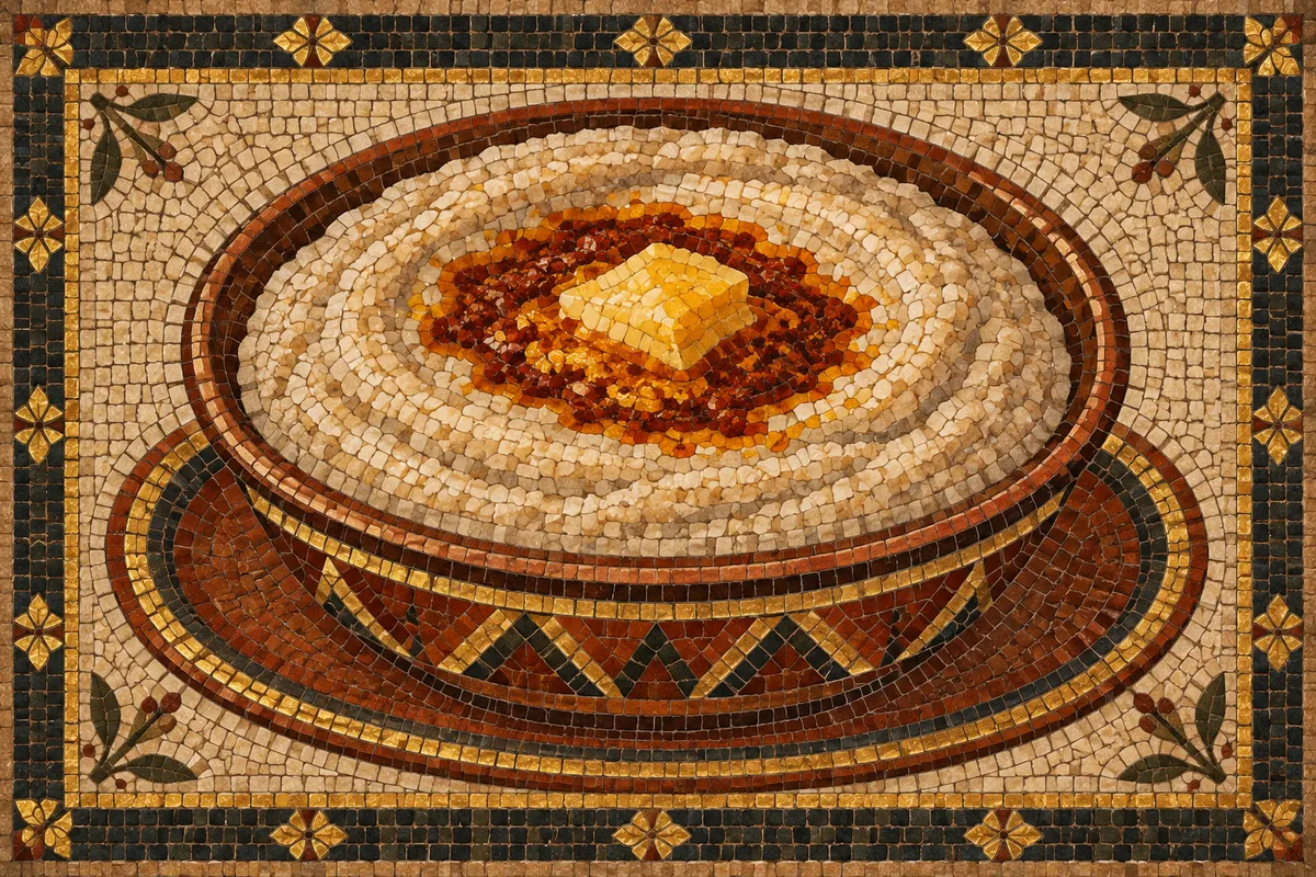 Genfo Barley Porridge with Spiced Butter