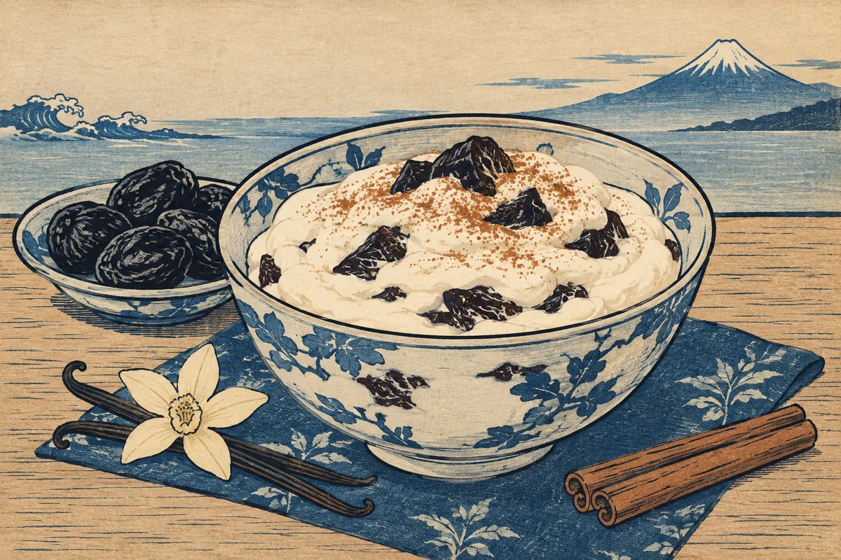 Vanilla Yogurt with Prunes