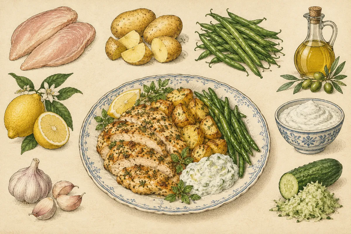 Lemon Roasted Chicken and Potatoes